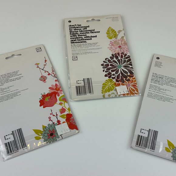 NEW Basic Grey Floral Stickers-3 packs - Picture 2 of 2